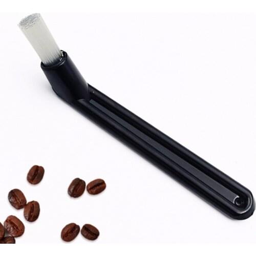 Handle Coffee Machine Cleaning Brush Plastic Nylon Bristle Filter Net Cleaner Home Coffee Clean Tools C42