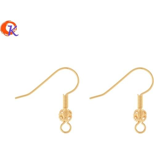 Cordial Design 100Pcs 18*20MM Jewelry Accessories/Earring Findings/Genuine Gold Plating/Hand Made/DIY Making/Earrings Hooks