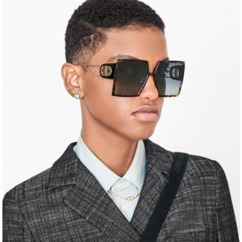 Flat Top Sunglasses Men Women Brand Designer Square Shades Gradient Sun Glasses Men Cool One Piece UV400 Mirror