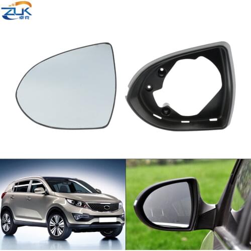 ZUK Exterior Mirror Bezel Panel Housing or Glass Lens For KIA For Sportage R 2012-2017 Rearview Side Mirror Frame