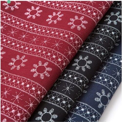 50cmX145cm Ethnic Style Floral Printed Cotton Fabric Dress Shirt Womens Scarf DIY Handmade Sewing Fabric