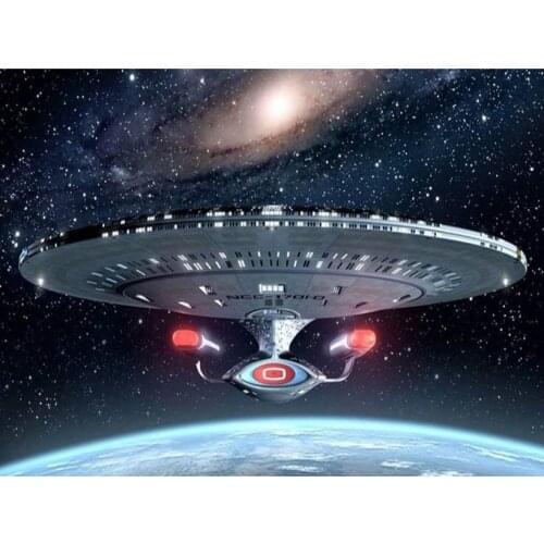 5D DIY full square Diamond Painting Cross Stitch Star Trek Spaceship Art stickers 3D diamond mosaic Embroidery Home decor Gift