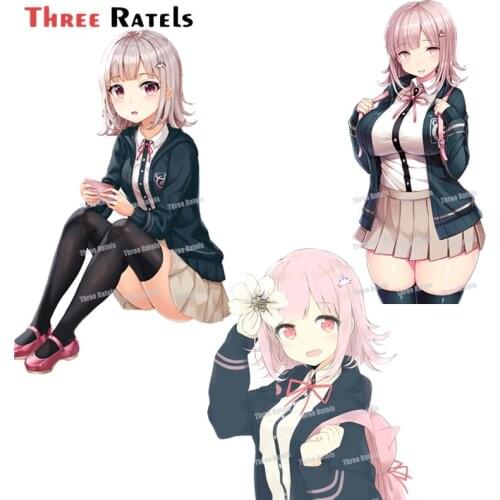A129 Sweet Amine Girl Nanami Chiaki For Daanganronpa Car Stickers Waterproof Occlusion Scratch Custom Printing Laptop Decal