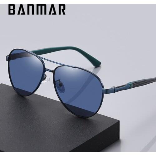 BANMAR Fashion Men Polarized Sunglasses Sports Square Classic Brand Design Sun Glasses UV400 Outdoor Goggles