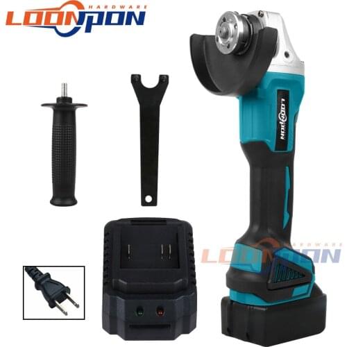 21V 125mm Cordless Angle Grinder Grinding Machine Cutting Electric Angle Grinder Grinding Brushless Power Tool With Battery