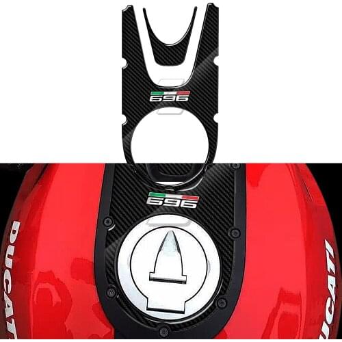3D Carbon-look Motorcycle Tank Pad Protector Case for Ducati Monster 696 2008-2014