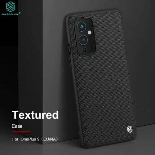 For OnePlus 9 Case EU NA Version Textured Weaving Nylon Fiber Protective PC Back Cover OnePlus9 IN CN чехол NILLKIN