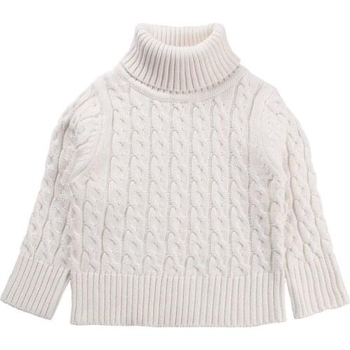 Kids Sweaters Boys Thicken Turtleneck Knitted Pullovers Girls Sweaters Autumn Winter Warm Knitwear Kids Clothes BC277