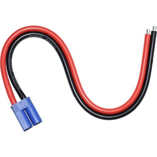 EC5 male connector pigtail cable 10cm 20cm 30cm 50cm 10awg EC5 connector # New high quality 10AWG silicone wire RC Lipo Batter