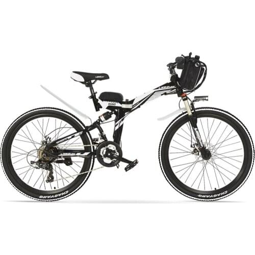 K660 Electric Folding Bike, 26 Inch Mountain Bike, 500W, 48V, 12Ah / 18ah, Full Suspension, Disc Brake