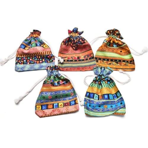 Perfect Exotic Drawstring Bags Christmas Wedding Gift Bag Jewelry Pouch Cloth Linen Fabric Packaging With Drawstring Storage Bag