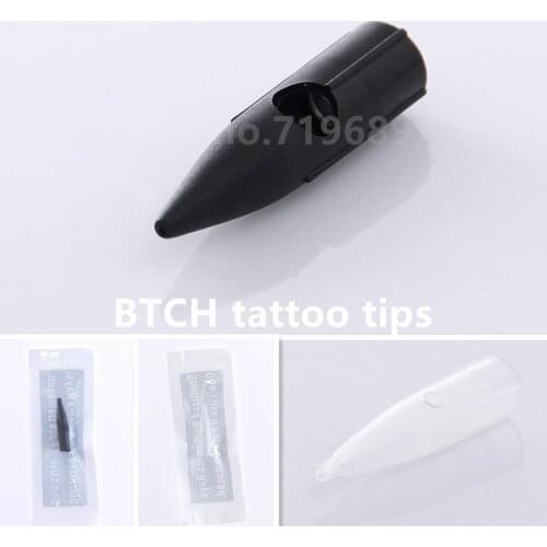 Permanent Tattoo Makeup Needles Plastic Caps Tattoo Needles Tips For mosic merlin Eyebrow Lip Makeup machine individual package