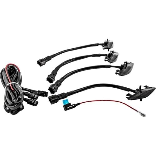 Smoked Lens Front Grille Amber LED Lights Kit For Toyota 4Runner 2014-2019