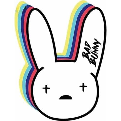 Creative Bad Bunny Funny Car Stickers Vinyl Material Decal Sunscreen Windshield 3D for JDM Cartoon Protector Decal Kk13*10cm
