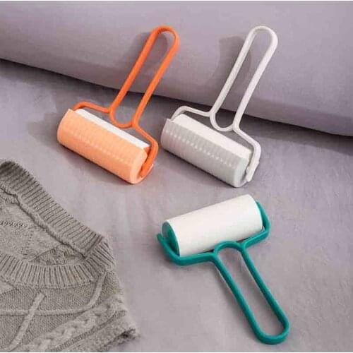 Sticky Clothes Detachable Roller Style With Handle 1Pcs Dust Remover Fabric Fluff Brush Portable Hair Applicator Multi Purpose