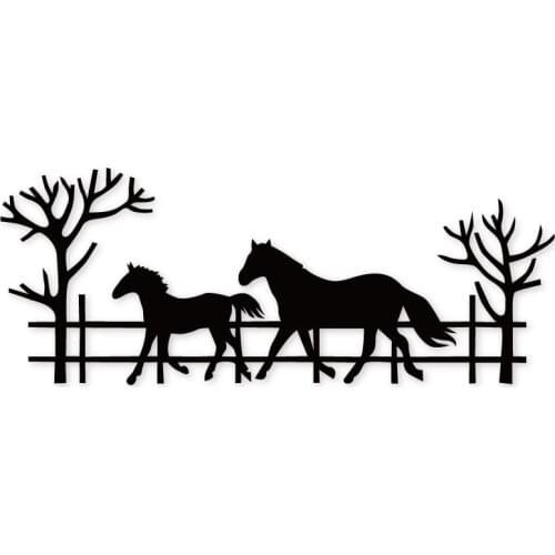 Horse Fence Metal Cutting Die Stencils for DIY Scrapbooking Album Decorative Embossing Hand-on Paper Craft Cards
