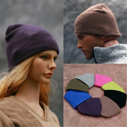 1/6 Scale FS006 Youth Trendy Sweater Cap color Cold Hat Clothing Mountaineering Plush cap for 12'' Action Figure fittings Toy