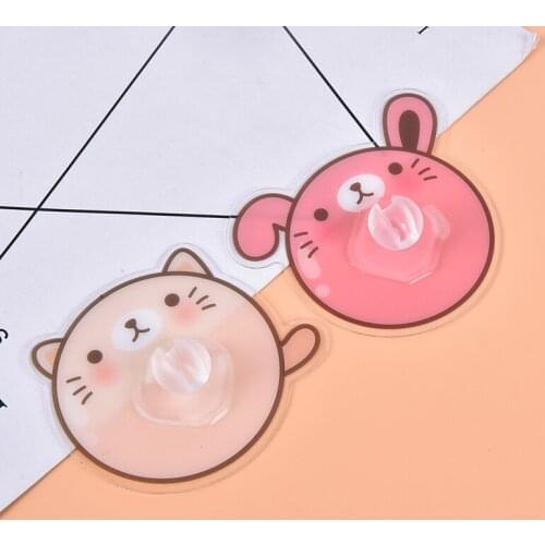 Cartoon Wall-mounted Toothbrush Holder Pencil Keychain Storage Holder Hook Shaver Organizer Tooth Brush Storage For Kids