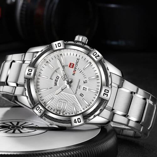 NAVIFORCE Fashion Gold Luxury Watches for Men Military Sport Waterproof Man Watch Date Male Clock Wristwatch Relogio Masculino