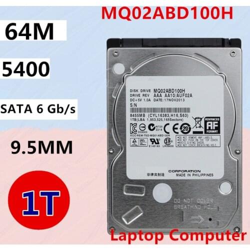 New SSHD For Toshiba Brand 1TB 2.5" SATA 6 Gb/s 64MB+8G 5400RPM For Internal Hard Disk For Notebook HDD For MQ02ABD100H