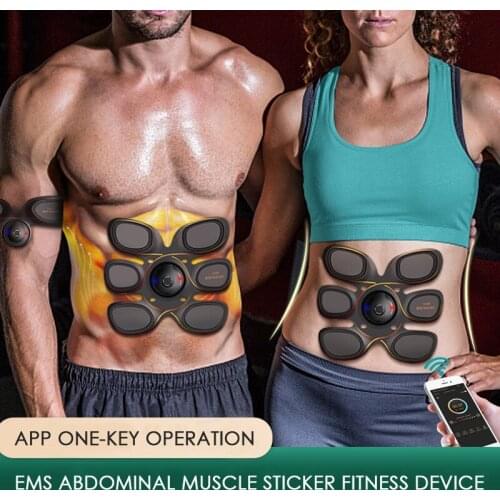 EMS Fitness Patch ABS Abdominal Muscle Trainer Fitness Shaping Patch Sliming Trainer Unisex Host Muscle Training Stimulator