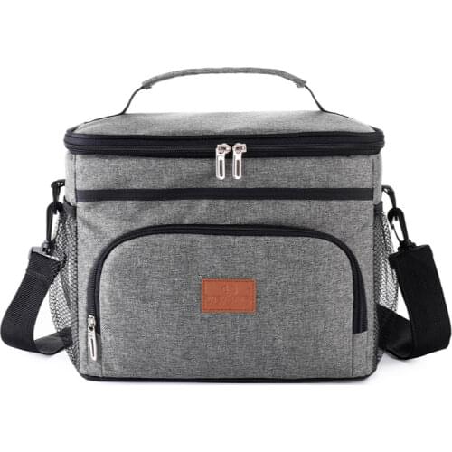 15L Portable Anti-leakage Lunch Bag Thermal Insulated Cooler Bag Picnic Food Storage Bags Shoulder Lunch Box Tote Picnic Handbag
