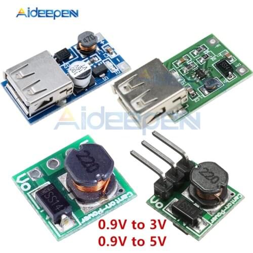 0.9-5V to 5V 0.9-3V to 3.3V DC-DC Step Up Module Voltage Boost Converter Transformer Board 1.5V 1.8V 2.5V 3.3V 3.7V 4.2V 600MA