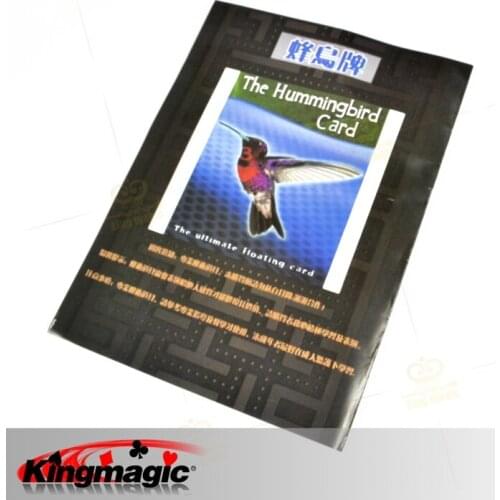Holiday Sales The Hummingbird Card Floating UFO Card magic toys hidden line+magic wax+card magic prop