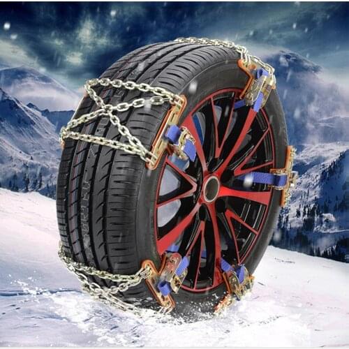 Professional Crossed Balance Design Anti-skid Chain Wear-resistant Steel Car Snow Chains For Ice/Snow/Mud Road Safe For Driving