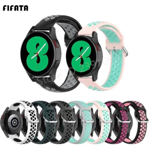 20mm Silicone Band For Samsung Galaxy Watch 4 Classic 42mm/46mm Smart Watch Band For Galaxy Watch 4 40mm/44mm Replacement Strap