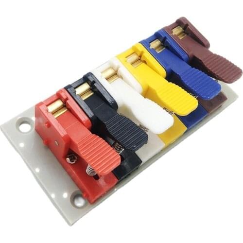 50A motor test clip aging clip audio clip fast terminal LED lamp spring press clip with panel splice