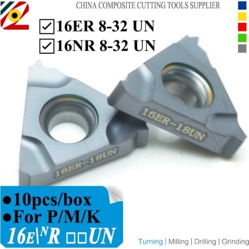 EDGEV 16ER 16NR 16IR 8UN 9UN 10UN 11UN 12UN 14UN 16UN 18UN 20UN 24UN 28UN 32UN Threading Carbide Inserts Thread Turning Tools