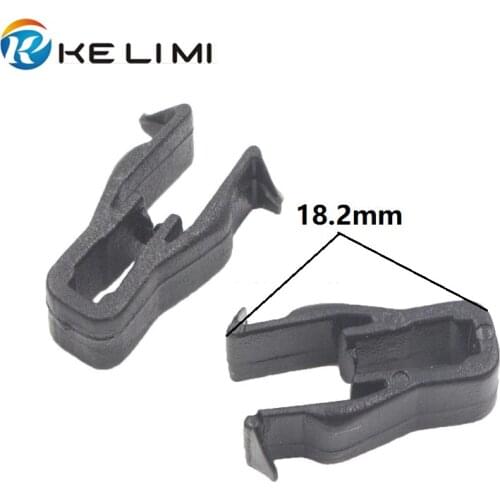 KELIMI 100x Universal Car Instrument panel Snaps clips Black Plastic Trim Panel Dashboard U Type Fasteners