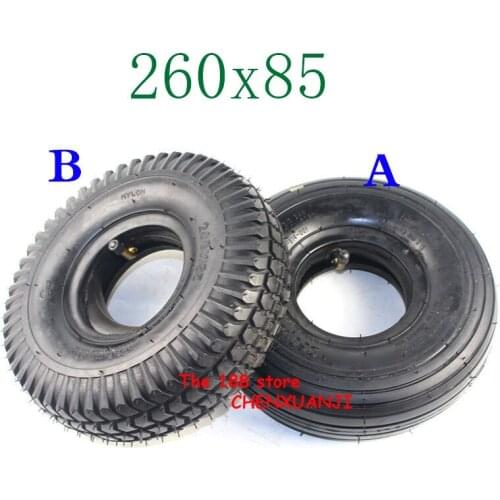 High Performance 2 types of 260x85 tube and tyre fit ATV and Go Kart Tire and Tube Motor Tire