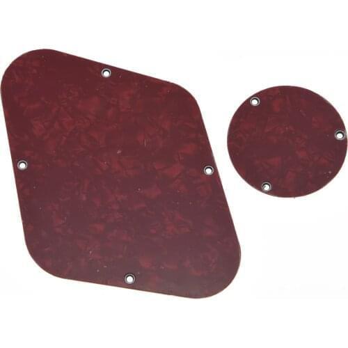 Dopro Red Pearl LP Rear Control & Switch Plate Cavity Cover For Epi LP