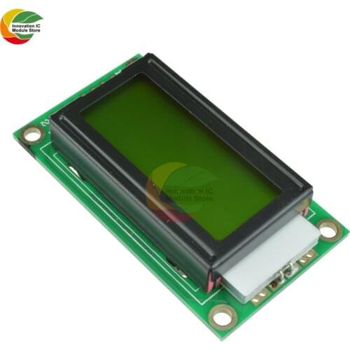 Ziqqucu 0802LCD 8*2 Character LCD Display Backlight Module LCM for Arduino Raspberry Pi