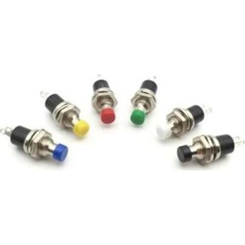 10pcs PBS-110 7MM Momentary Push button Switch Press the reset switch Momentary On Off Push Button Micro SwitchNormally Open NO