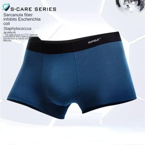 2pcs Supield Supield Black Technology Underwear Grass Coral Antibacterial Modal Ice Underpants Mens Summer Breathable Boxer