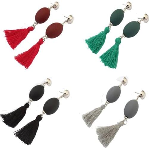 20 PCS / Lot New Fashion Style Interchangeable Long Drop Funky Hanging For Women Tassel Earrings