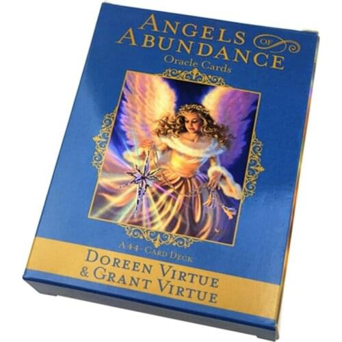 2021 New Angels Of Abundance Oracle Cards Full English 44 Cards Deck Tarot Board Game