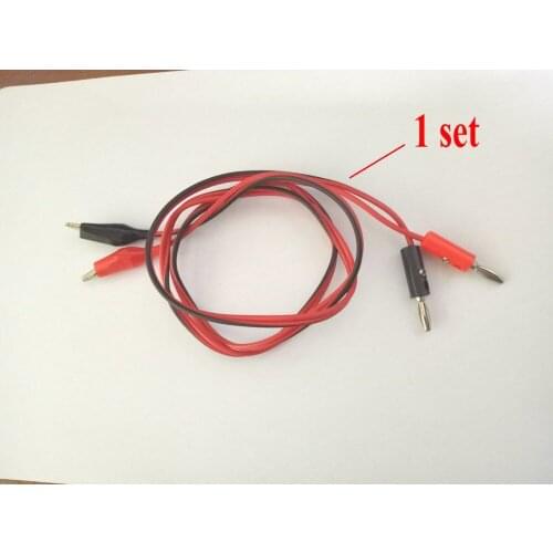 30 set Alligator Test Clip to Banana plug About the length 1M (Red + Black) New