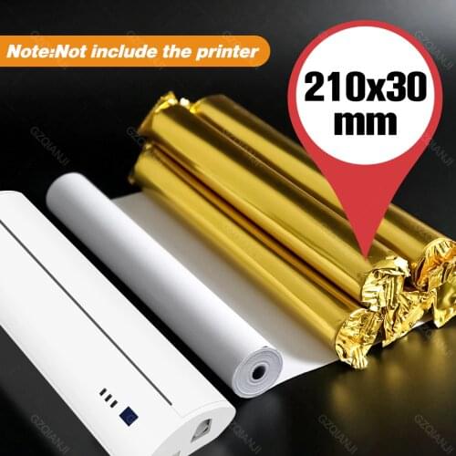 A4 thermal wireless Printer Paper 210*30mm A4 Paper /5/10 Rolls for GZMA401 Printer