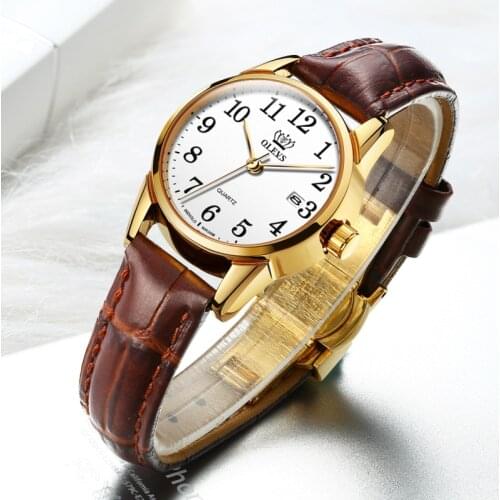 Leather Female Quartz Watch Digital Scale Simple Single Calendar Womens Watches Fashion Women wristwatchman Watch