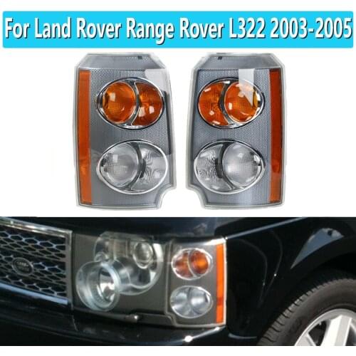 For Land Rover Range Rover L322 2003 2004 2005 Car Front Indicator Parking Turn Signal Corner Light Side Lamp Cover Euro Style