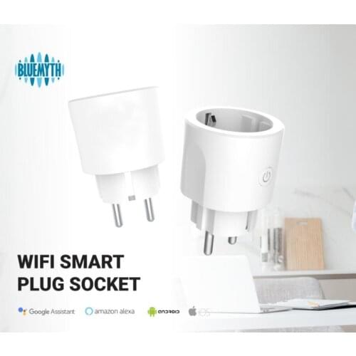 EU 16A Power Smart Plug WiFi Socket Timing Function SmartLife APP Control Works with Alexa Google Voice Control