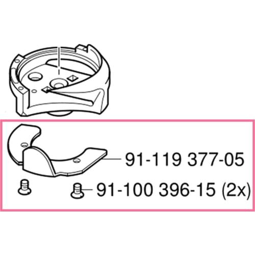 Needle Protected Plate & Screw 91-119377-05,91-100396-15 For PFAFF Shoe Machine 491,474,CS-8810,CS-8820,WR-9910,WR-9920,R718,728