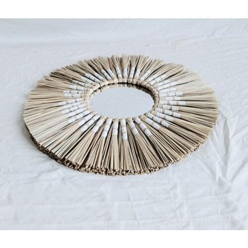 B0KB Exquisite Round Mirror Aquatic +Glass Wall Mirror Macrames 40 cm 1PCS Handmade Macrame Outsky Hanging Round Mirror