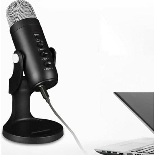 USB Condenser Microphone For Computer Phone USB Type-c Port PC Microphone Stand POP Filter To Game Podcasting Recording Headsets
