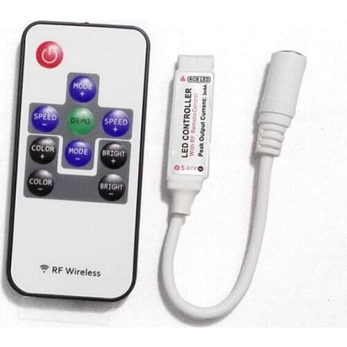 Mini RGB Remote Control Dimmer DC 12V 16keys Mini Wireless RF LED Controller for led Strip light SMD 5050 / 3528