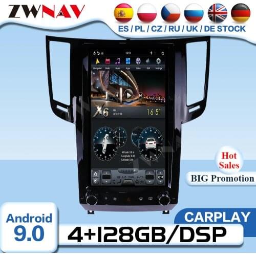 Tesla Screen Android 9 Multimedia For Infiniti FX FX25 FX35 FX37 2009-2013 Qx70 2013-2016 Radio Receiver Audio Stereo Head Unit